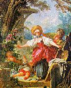 Jean Honore Fragonard Le collin maillard oil